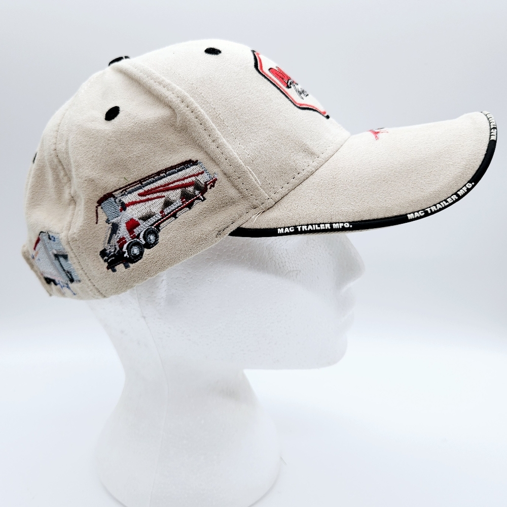 MAC TRAILERS | embroidered sueded polyester adjustable cap hat